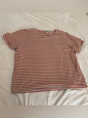 Basic Editions Striped Tee | Women's Size: Large